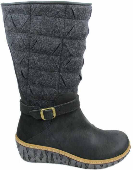 El Naturalista Dames Nubuck Leren Sleehak Laarzen
