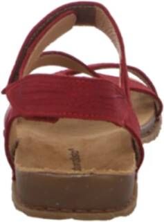 El Naturalista Rode Comfort Sandalen voor Vrouwen