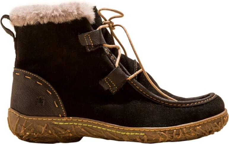El Naturalista Velours Veterlaarsje Black Dames