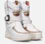 El Vaquero Ankle Boots White Dames - Thumbnail 3