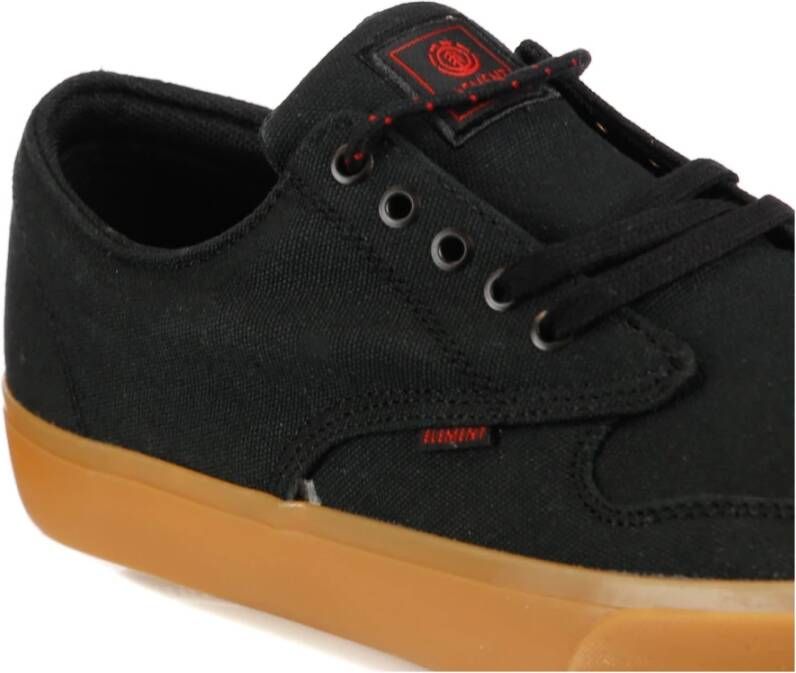 Element Skate Schoenen Zwart gum rood
