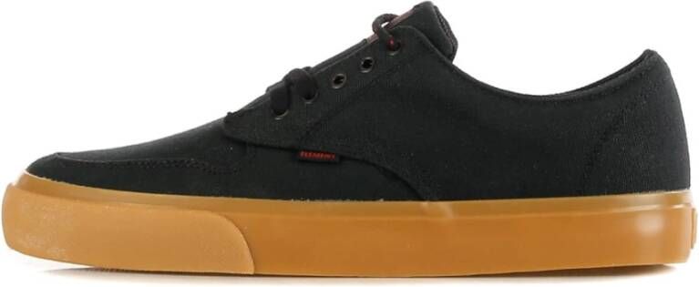 Element Skate Schoenen Zwart gum rood Black Heren