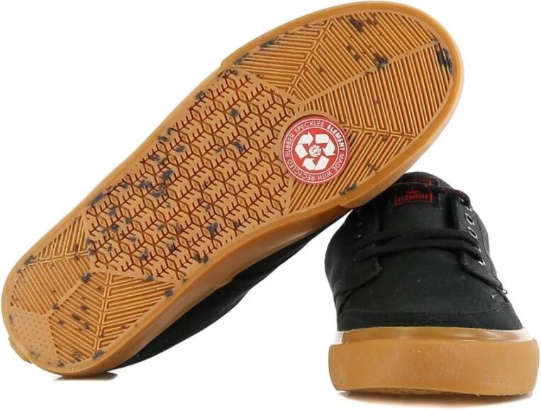 Element Skate Schoenen Zwart gum rood Black Heren