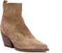 Elena Iachi Beige Enkellaarsjes van Suède - Thumbnail 2