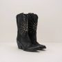 ELENA IACHI Cowboylaarzen Dames E3425 Maat: 37 Materiaal: Leer Kleur: Zwart - Thumbnail 5