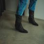 ELENA IACHI Cowboylaarzen Dames E3425 Maat: 37 Materiaal: Leer Kleur: Zwart - Thumbnail 6