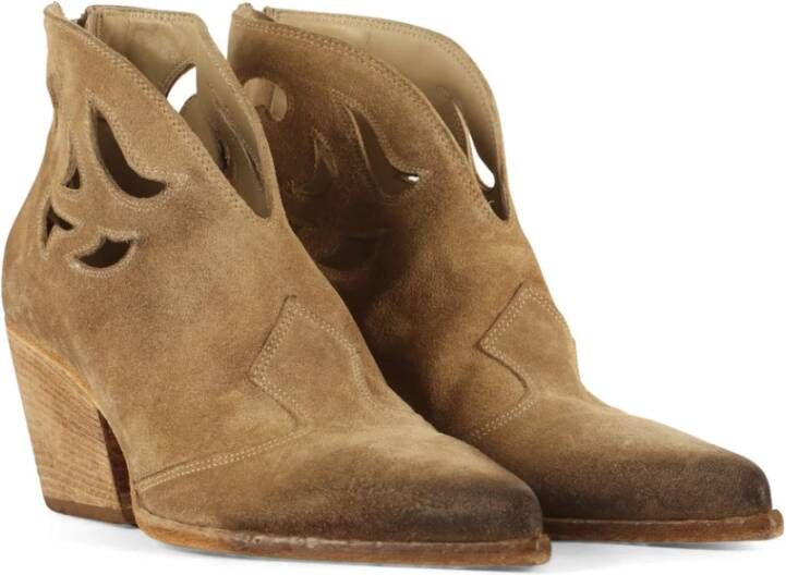 Elena Iachi Cowboy Boots Beige Dames