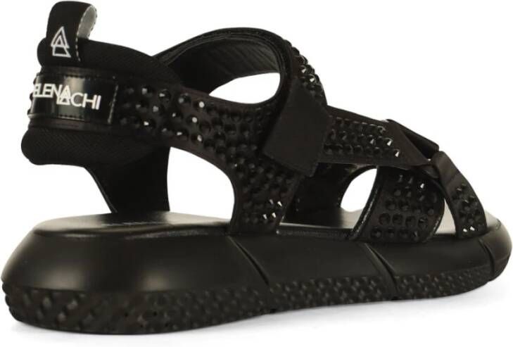 Elena Iachi Flat Sandals Black Dames