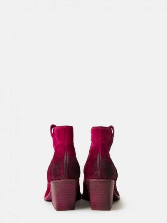 Elena Iachi Magenta Suède Cowboylaarzen
