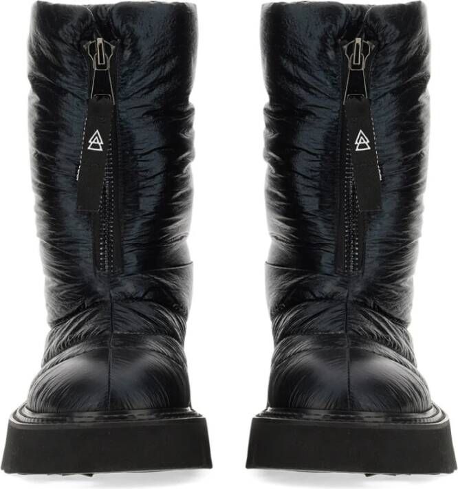 Elena Iachi Platform Zipper Boot met leren binnenzool Black Dames