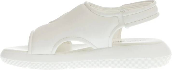 Elena Iachi Sportieve Witte Leren Sandalen Ss24 White Dames