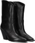 Elena Iachi Boots Pointed Toe Black Leather Cowboy Boots in zwart - Thumbnail 3