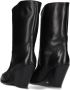 Elena Iachi Boots Pointed Toe Black Leather Cowboy Boots in zwart - Thumbnail 4