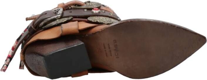 Elena Iachi Studded Leren Enkellaarzen