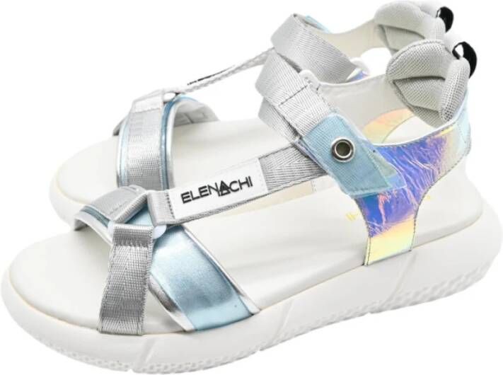 Elena Iachi Swing Sneakers in Cielo Zilver