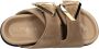 Elena Iachi Velourcammel-Oro Sandalen - Thumbnail 2