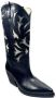 Elena Iachi Vintage Leren Texano Laarzen Zwart Blue Dames - Thumbnail 2