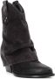 Elena Iachi Vintage suède cowboy laarzen Black Dames - Thumbnail 2