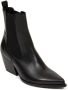 Elena Iachi Zwarte leren Beatles laarzen Black Dames - Thumbnail 2