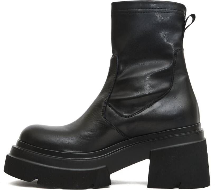 Elena Iachi Zwarte Stretch Chunky Laars