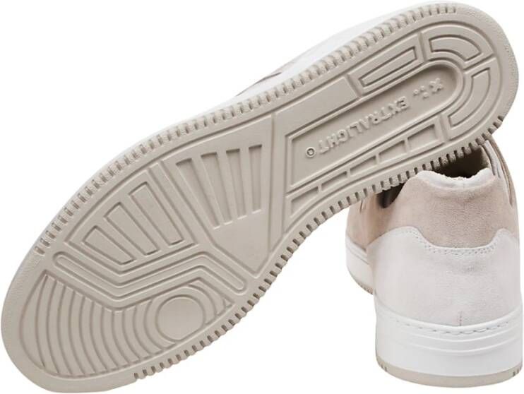 Eleventy Bicolor Suède Veterschoenen White Heren