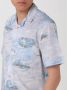 Eleventy Camp Kraag Shirt met Palmboomprint - Thumbnail 2