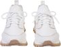 Eleventy Gebreide en Leren Sneakers White Dames - Thumbnail 2