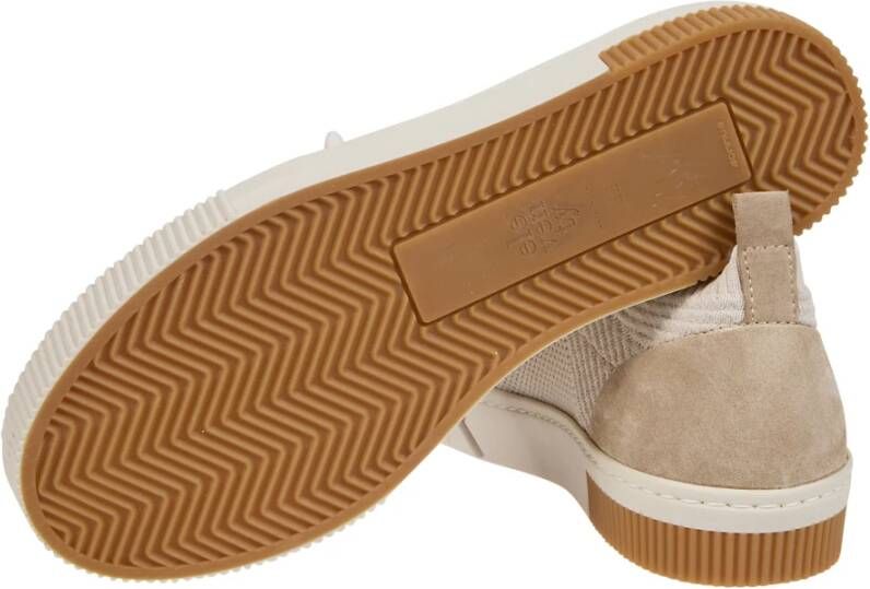 Eleventy Gebreide en Suède Sneakers