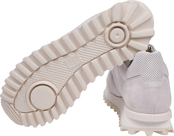 Eleventy Linnen en Suède Sneakers