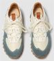 Elia Maurizi Blauwe Suède Runner met Witte Nappa Blue Dames - Thumbnail 2