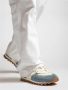Elia Maurizi Blauwe Suède Runner met Witte Nappa Blue Dames - Thumbnail 6