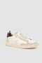 Elia Maurizi Flexibele Sneaker in Wit en Taupe Beige Dames - Thumbnail 2