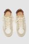 Elia Maurizi Flexibele Sneaker in Wit en Taupe Beige Dames - Thumbnail 5