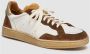 Elia Maurizi Gouden Sneaker met Nappa en Suède Brown Dames - Thumbnail 3