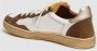 Elia Maurizi Gouden Sneaker met Nappa en Suède Brown Dames - Thumbnail 4