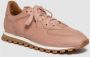 Elia Maurizi Handgemaakte Coral Pink Leren Runner Pink Dames - Thumbnail 3