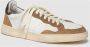 Elia Maurizi Handgemaakte Witte Tabak Suède Sneaker Brown Heren - Thumbnail 3