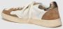 Elia Maurizi Handgemaakte Witte Tabak Suède Sneaker Brown Heren - Thumbnail 4
