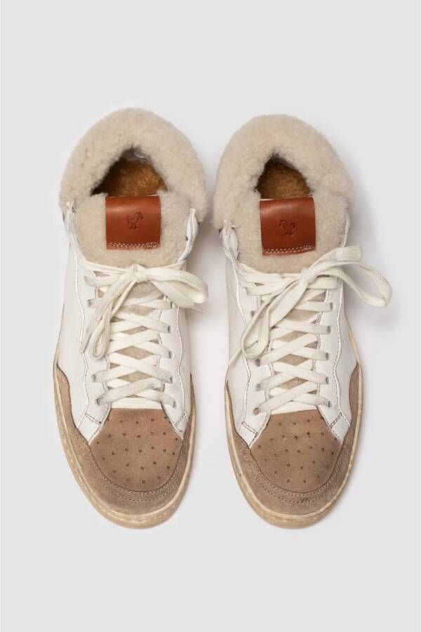 Elia Maurizi Sneakerboot van schapenwol in het wit Multicolor Dames