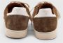 Elia Maurizi Taupe Lage Sneaker met Leren Mix Brown Heren - Thumbnail 6