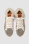 Elia Maurizi Taupe en Grijs Leren Sneaker Boot Multicolor Dames - Thumbnail 2