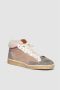 Elia Maurizi Taupe en Grijs Leren Sneaker Boot Multicolor Dames - Thumbnail 3
