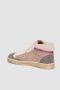 Elia Maurizi Taupe en Grijs Leren Sneaker Boot Multicolor Dames - Thumbnail 4