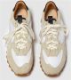 Elia Maurizi Taupe Suède Runner met Kalfsleer Beige Dames - Thumbnail 2