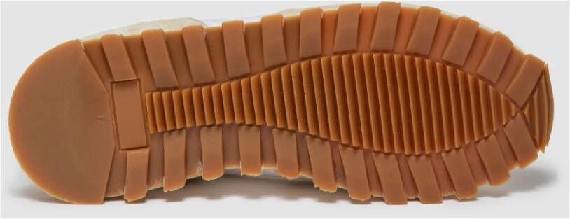 Elia Maurizi Taupe Suède Runner met Kalfsleer Beige Dames