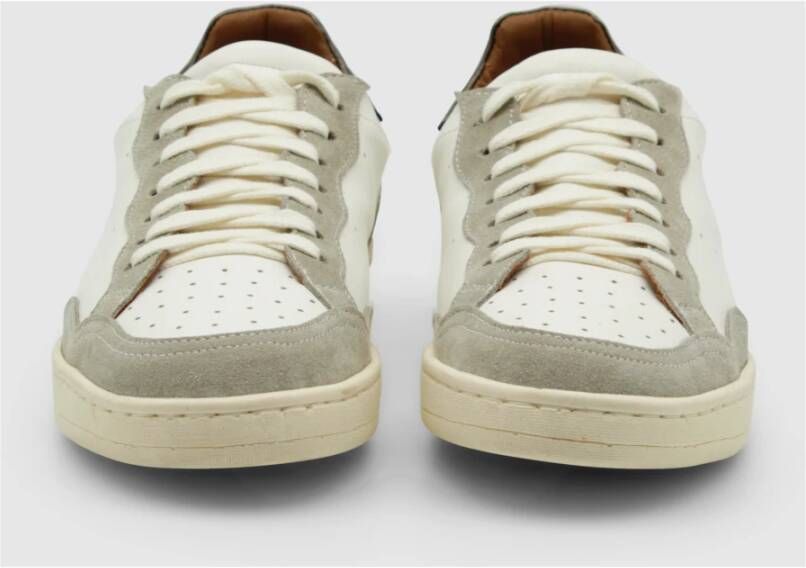 Elia Maurizi Taupe Suède Sneaker met Leren Details Multicolor Dames