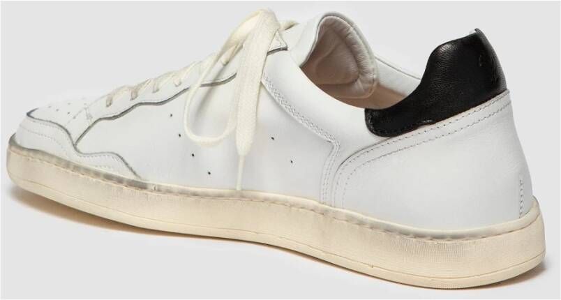 Elia Maurizi Vintage Wit Leren Sneaker White Heren