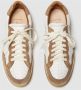 Elia Maurizi Witte Taupe Sneaker met Metalen Accenten Brown Dames - Thumbnail 2