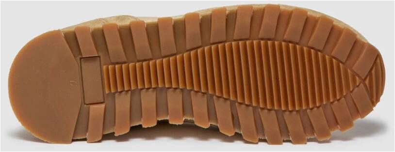 Elia Maurizi Zand Suède Runner met Zwarte Details Brown Dames