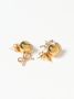 Elisabetta Franchi Boog Drop Oorbellen met Rhinestone Accents - Thumbnail 2